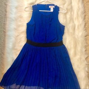 Blue A-line dress